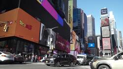 Stock shots of New York: Times Square News Clip