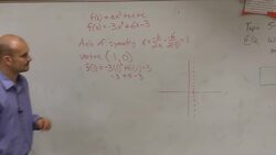 Finding the domain range and graphing a quadratic Instructional Video