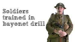 WW1 weapons - bayonet & pistol Instructional Video