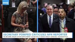 Pompeo Lashes Out At Reporter After Interview On Ukraine, Ambassador News Clip