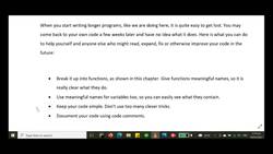 Python Bootcamp in a Day - Python Programming for Beginners - Code Comments and Clear Code Instructional Video