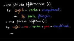 Simple negation (ne ... pas) in French - French grammar 6 Instructional Video