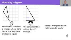 Use knowledge of shape properties to sketch and identify shapes Instructional Video
