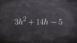 Learn how to factor using the box method Instructional Video