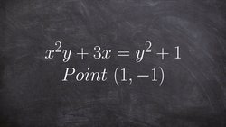 How to implicitly differentiate an evaluate through a point Instructional Video