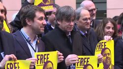 CLEAN : Wanted Catalan Puigdemont takes MEP seat & denounces Spanish justice News Clip