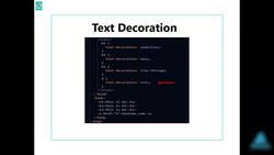 The Front-End Web Developer Bootcamp - HTML, CSS, JS, and React - Text Decoration Instructional Video