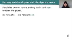 Junge Deutsche: weak plural masculine nouns, feminine person nouns Instructional Video