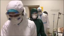 Covid-19 patients being treated in Dagestan hospital News Clip