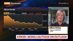 Telia CEO Allison Kirkby Says Cautious On Outlook Due To Recessionary Concerns News Clip