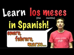 Learn Spanish! - The months of the year! Instructional Video