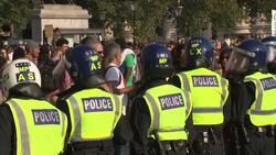Heavy police presence at anti-lockdown protest News Clip