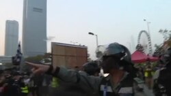 CLEAN : Riot police break up Hong Kong rally for China's Uighurs News Clip