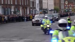 King Charles III and Camilla Queen Consort arrive in York News Clip