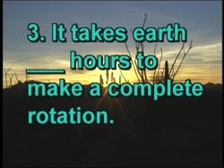 Earth, Sun, and Moon Quiz Instructional Video