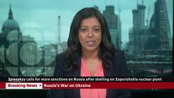 Ukraine calls for more sanctions after Russia shells Zaporizhzhia nuclear plant News Clip