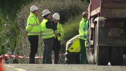 Emergency services at the scene of petrol station explosion News Clip