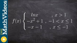 Graph the Piecewise Function With Three Equations Instructional Video