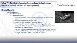 CISSP® Certification Domain 3: Security Architecture and Engineering Video Boot Camp for 2022 - Physical security part 2 Instructional Video