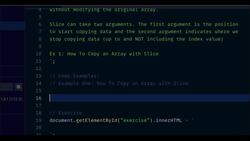 JavaScript Mastery from Zero to Hero - Prepare for Coding Interviews - How to Clone Arrays with Slice in JavaScript Instructional Video