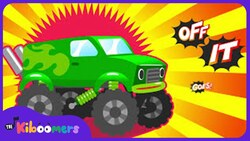 Monster Truck Song for Kids | Colors song | Monster Trucks | The Kiboomers Instructional Video