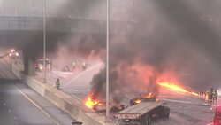 I-95 in Norwalk closed until at least Monday following tractor-trailer fire News Clip