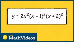 Find the x and y intercepts of a polynomial in factored form Instructional Video
