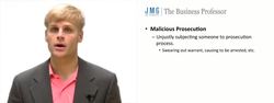 Malicious Prosecution - Tort Instructional Video
