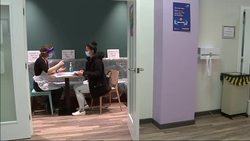 NHS staff getting COVID vaccinations in Guildford News Clip