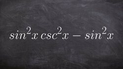 How to simplify a trigonometric expression by factoring out your GCF Instructional Video