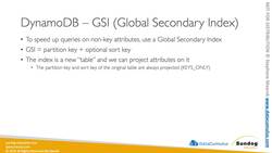 AWS Certified Data Analytics Specialty 2021 - Hands-On! - Amazon DynamoDB Indexes: Local Secondary Index (LSI) and Global Secondary Index (GSI) Instructional Video