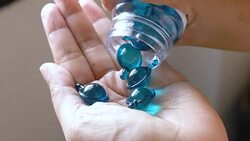 Vitamin on hand Stock Footage