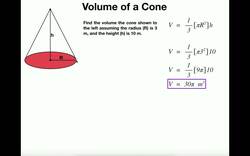 Geometry | Volume of a Cone Instructional Video
