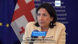Georgian outgoing president calls for immediate EU support before it's too late News Clip