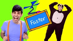 Head Shoulders Knees And Toes Speed Up Challenge - Dance Along with Bella & Beans Instructional Video