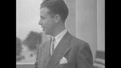 Gov. Junius Futrell welcomes Dick Powell to Little Rock News Clip