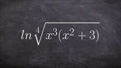 Expanding a logarithm using the fourth root Instructional Video