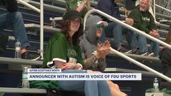 This NJ announcer with autism is the voice of sports at Fairleigh Dickinson University News Clip