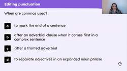 Editing a section of narrative writing based on 'The Borrowers' Instructional Video