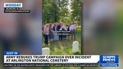 Army says Arlington cemetery employee was 'pushed aside' during Trump's visit News Clip