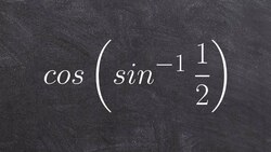 Evaluating an expression using the composition of trig functions Instructional Video