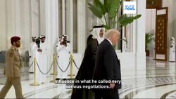 Trump mocks France over World War II victory celebrations in Qatar army speech News Clip
