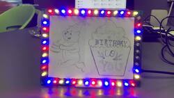 LED Picture Frame w/2 x Arduino Nano, 6 x SN74HC595, Universal Prototype Board, Passive Buzzer & 48 LEDs Instructional Video