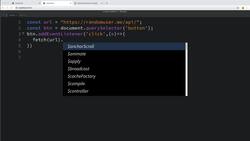Modern Web Design with HTML5, CSS3, and JavaScript - Making an AJAX Request with JavaScript and Using the JavaScript Fetch() Method Instructional Video