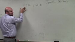 Learn how to eliminate the parameter with linear equations Instructional Video