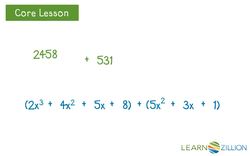 Adding Polynomials by Combining Like Terms Instructional Video