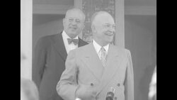 Republican Party candidate Dwight Eisenhower jokes about two terms as president News Clip