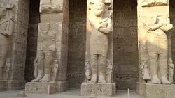 Temple of Medinet Habu. Egypt, Luxor. Stock Footage