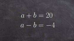 Solve a system of equation by substitution Instructional Video