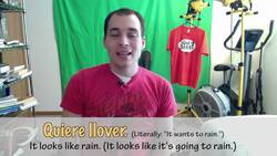 How to say "it looks like rain" in Spanish (Día 101) Instructional Video